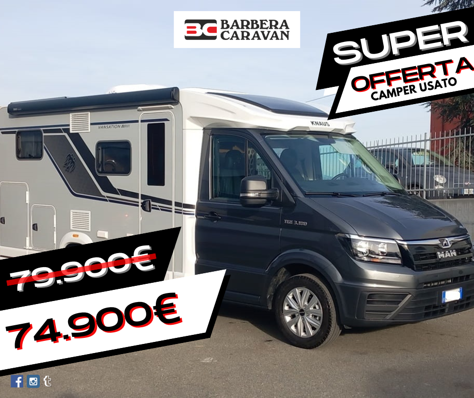 Semintegrale Knaus VAN TI 640 VANSATION CAMBIO AUTO LETTI GEMELLI